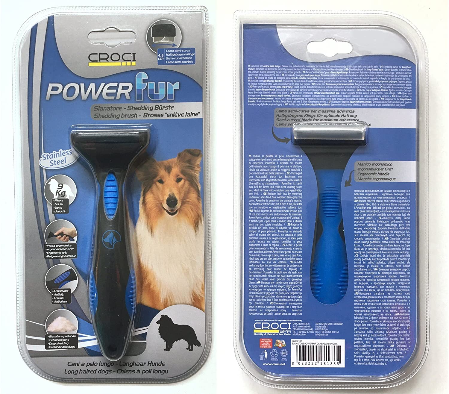 C6067189 Četka Powerfur Dog Long MD