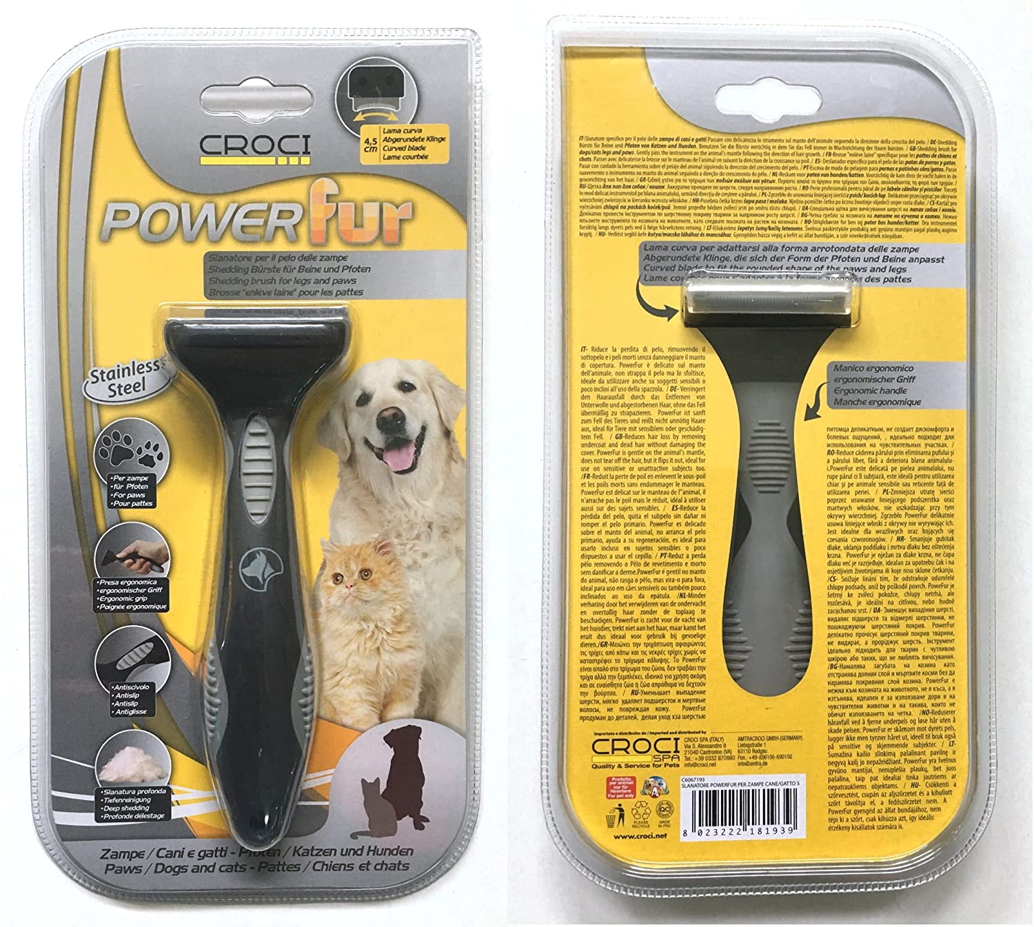 C6067178 Četka Powerfur Dog/Cat za sape MD