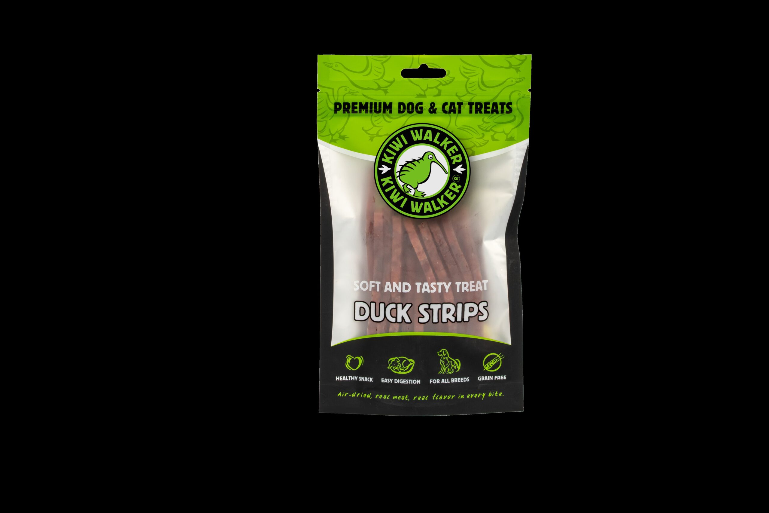 ODT-383 Poslastica za pse i mace Kiwi Stripes Soft patka 100g