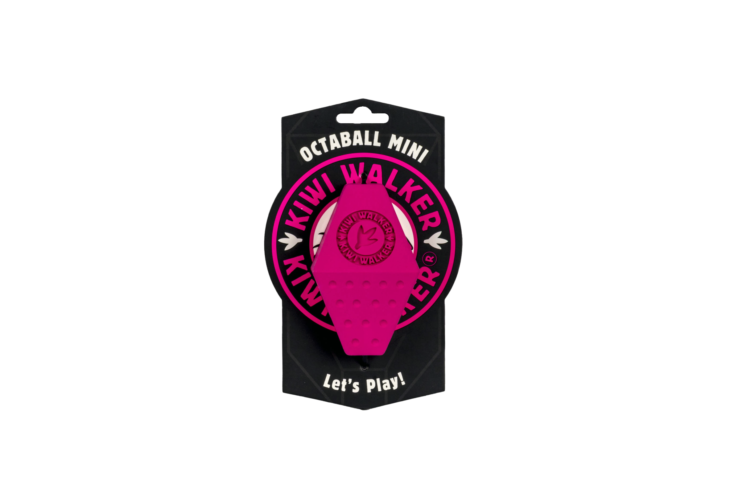 RUB-846 Igračka za pse Kiwi guma lopta za poslastice 11cm pink