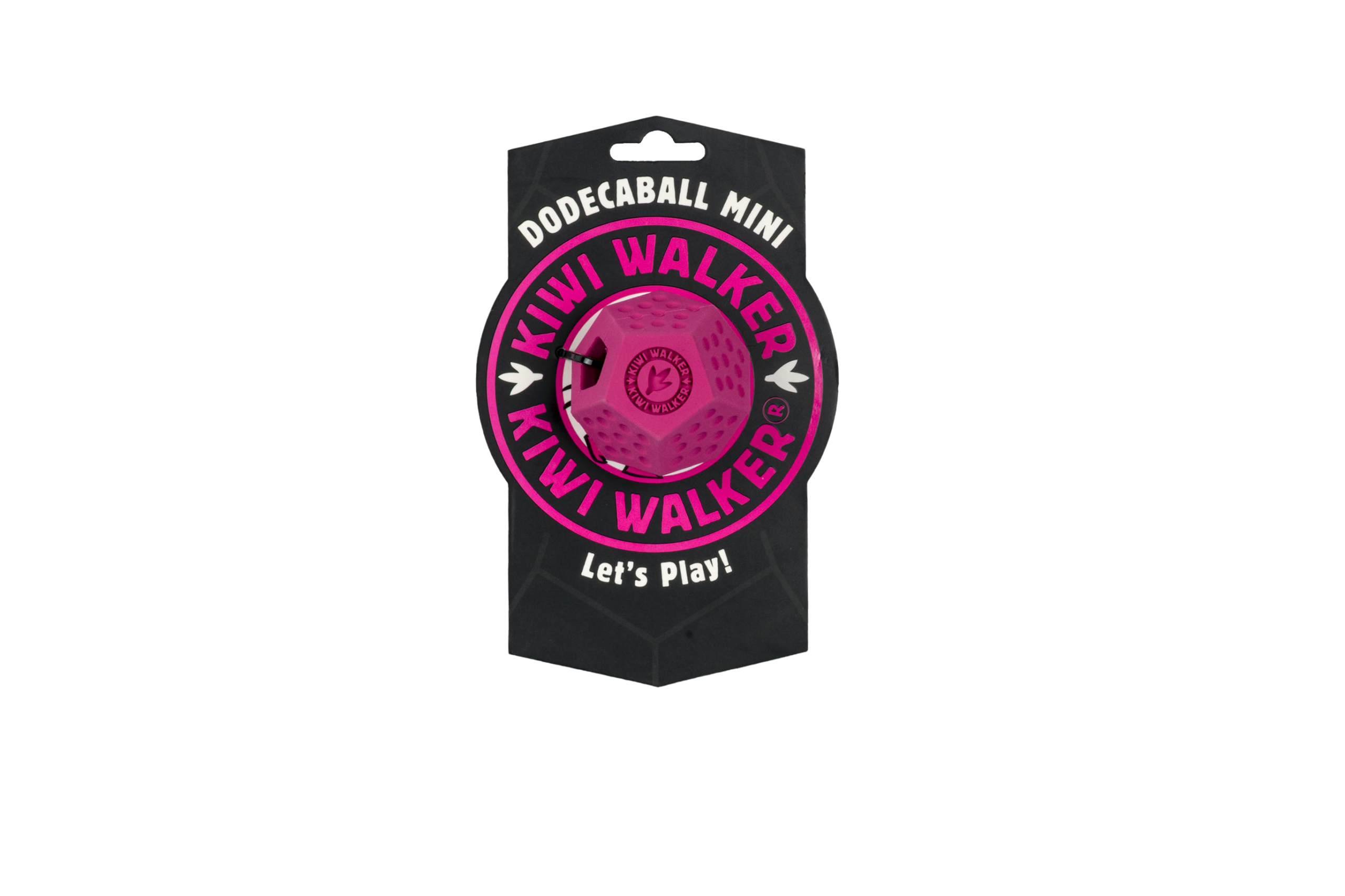 RUB-854 Igračka za pse Kiwi guma lopta za poslastice 7cm pink