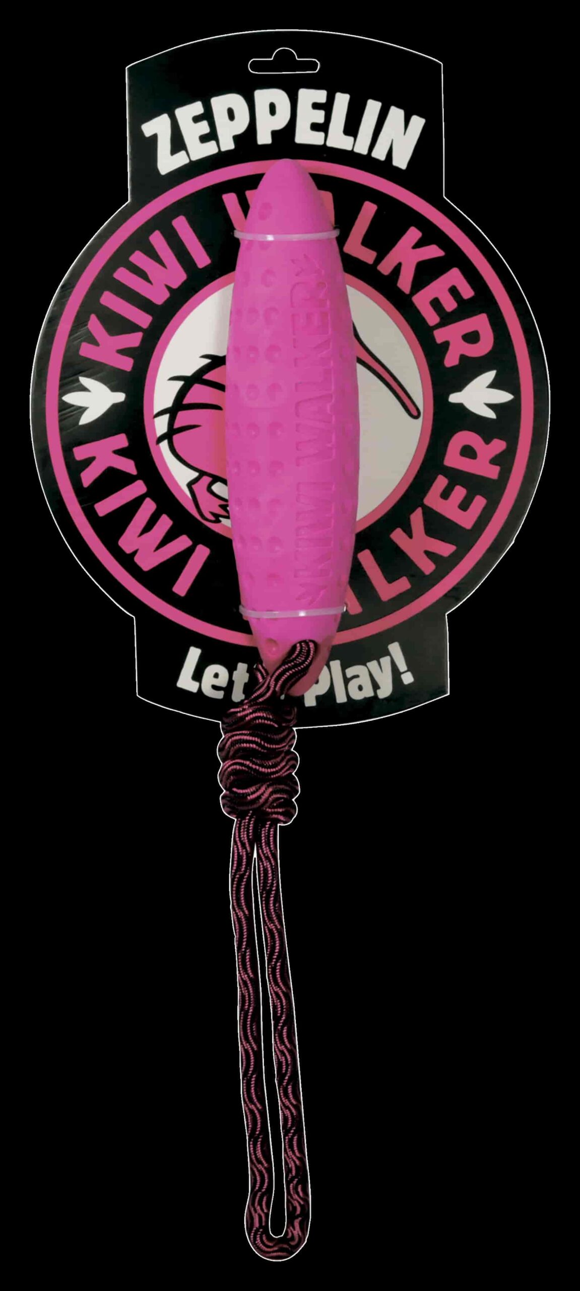 TPR-236 Igračka za pse Kiwi guma zeppelin 22cm pink
