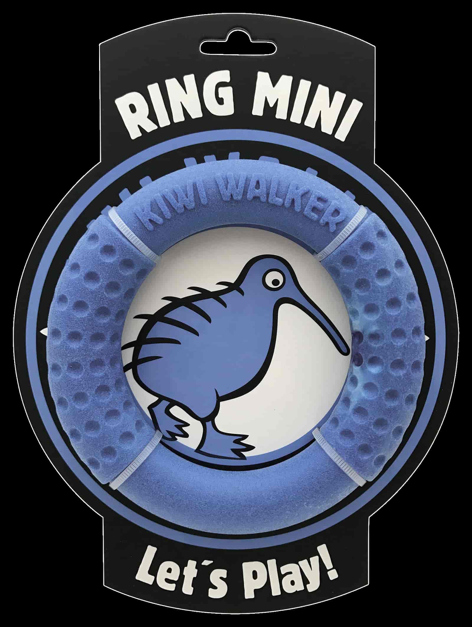 TPR-829 Igračka za pse Kiwi guma ring mini 13cm plavi